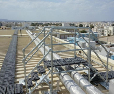 Standard step-over platforms