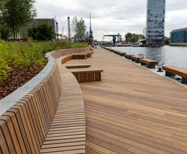 Cumaru decking for marina boardwalk - Wood Wharf