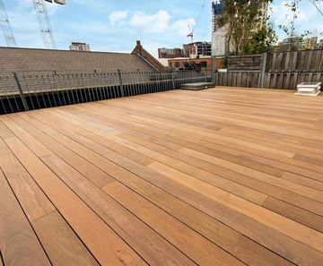 Timber decking for refurbishment of rooftop terraces
