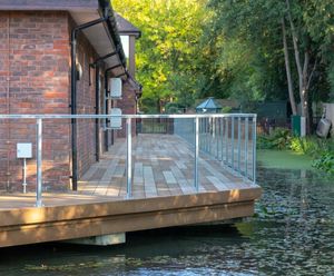 Composite decking and balustrades for hospice refurb