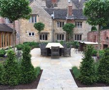 Antique Honey Cathedral Paving - limestone outdoor patio paving slabs