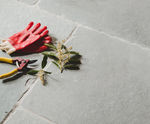 Antique Azzura limestone paving flagstones