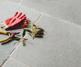 Antique Azzura limestone paving flagstones - on this page