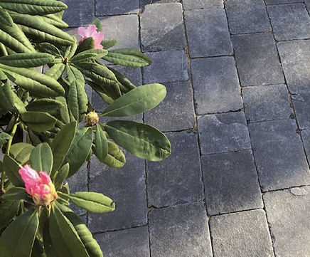 Welsh Midnight limestone block paving