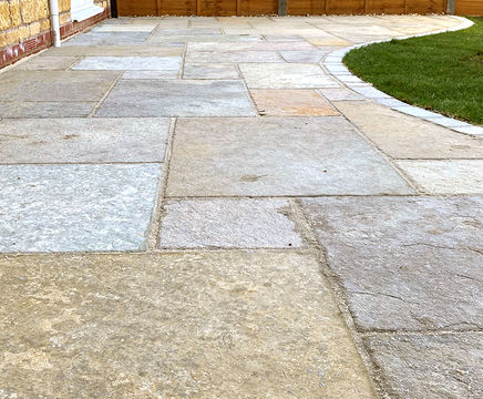 Lamb House  - National Trust limestone paving slabs
