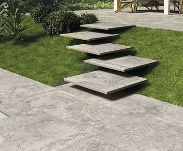 Bath Grey porcelain paving