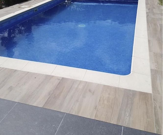 Ashdown Oak wood-effect porcelain paving