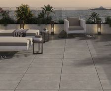 Hartland Charcoal stone-effect porcelain paving