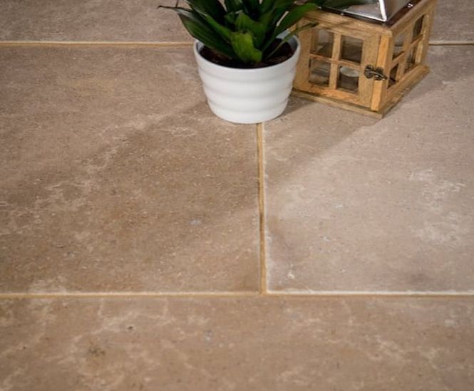 Burford tumbled limestone flooring flagstones