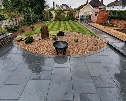 Amazon Black Slate Paving - outdoor paving slabs