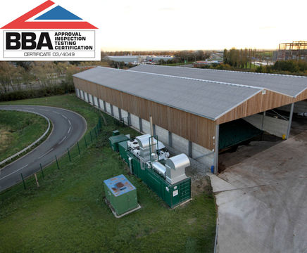 BBA-certified Cembrit fully compressed corrugated sheets