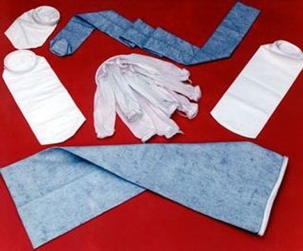 Needle felt and fabric filter bags