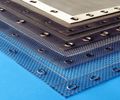 Metal mesh eyeleted screens