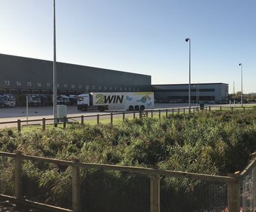 Reedbed design and installation - ALDI RDC, Sawley