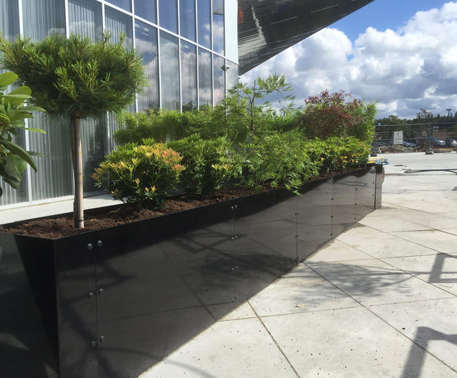 Bespoke mild steel planters