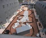 Landscape edging and planters for mixed used development - on this page
