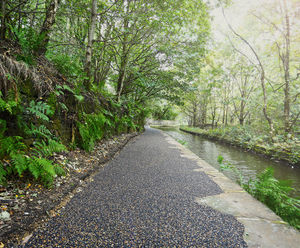 Rubber-Gravel Mix SuDS-compliant surfacing