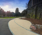 Bonded gravel surfacing