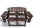 Family Hero - round recycled plastic picnic table with seats (8 people) 1