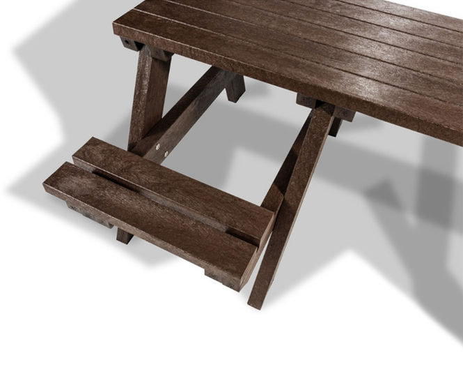Hero Connect - recycled plastic wheelchair-accessible picnic table