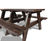 Hero - rectangular recycled plastic picnic table and bench set (4 people) 1