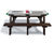 Hero - recycled plastic picnic table with activity top and benches 2