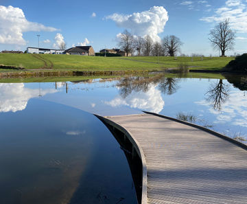 Submerged recycled plastic boardwalks - Popeye's Park