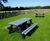 Recycled plastic picnic furniture, Pant du Vineyard café 5