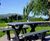 Recycled plastic picnic furniture, Pant du Vineyard café 6