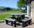 Recycled plastic picnic furniture, Pant du Vineyard café 0