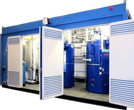 Bespoke prefabricated packaged steam boiler plant rooms