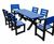 Birchcliffe Garden Table and Chairs - recycled plastic outdoor dining set 12