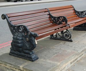 Restoration of Camel Benches, Embankment, London