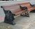 Restoration of Camel Benches, Embankment, London 0