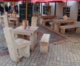 Bespoke outdoor furniture for Eatons Cafe, Braintree - on this page