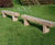 Cranham - oak railway sleeper backless bench 1