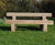 Cranham - oak railway sleeper backless bench 3