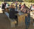 Cranham - green oak picnic table and bench set 3