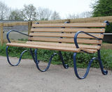 Kensington traditional seat with oak or iroko slats - on this page