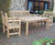 Poplar 1.82m - hardwood outdoor bench for gardens, parks or hotels 5