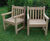 Poplar 1.82m - hardwood outdoor bench for gardens, parks or hotels 7