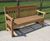 Poplar 1.82m - hardwood outdoor bench for gardens, parks or hotels 8