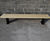Jesmond - contemporary hardwood and steel outdoor bench for public use 3