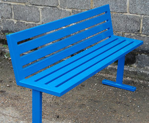 Epping stainless steel external bench