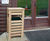 Hastingwood - open top iroko hardwood outdoor litter bin 3