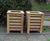Hastingwood - open top iroko hardwood outdoor litter bin 2