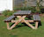 X-Frame heavy-duty timber picnic table and bench set 8