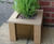 Hardwood and stainless steel planters 2