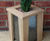 Hardwood and stainless steel planters 0