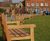 Vandal-resistant iroko park benches, Salisbury Cathedral 0